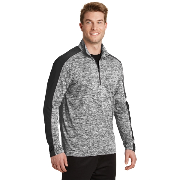 Sport-Tek PosiCharge Electric Heather Colorblock 1/4-Zip ...... from ASI 84863 SanMar
