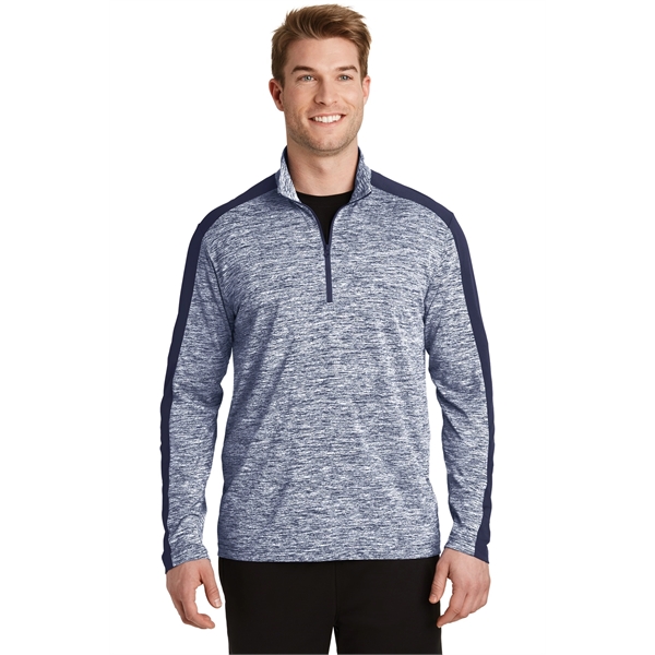 Sport-Tek PosiCharge Electric Heather Colorblock 1/4-Zip ...... from ASI 84863 SanMar