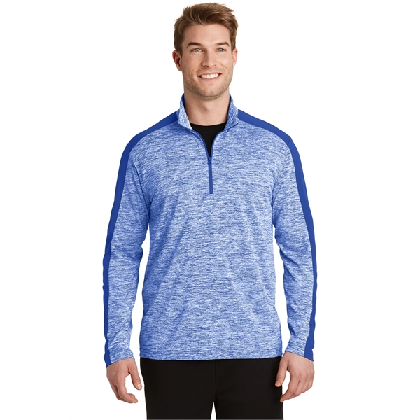 Sport-Tek PosiCharge Electric Heather Colorblock 1/4-Zip ...... from ASI 84863 SanMar
