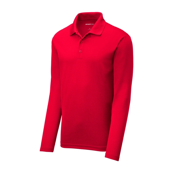 Sport-Tek PosiCharge RacerMesh Long Sleeve Polo.... from ASI 84863 SanMar