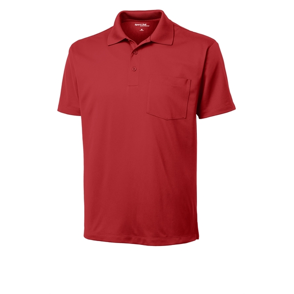 Sport-Tek Micropique Sport-Wick Pocket Polo.... from ASI 84863 SanMar