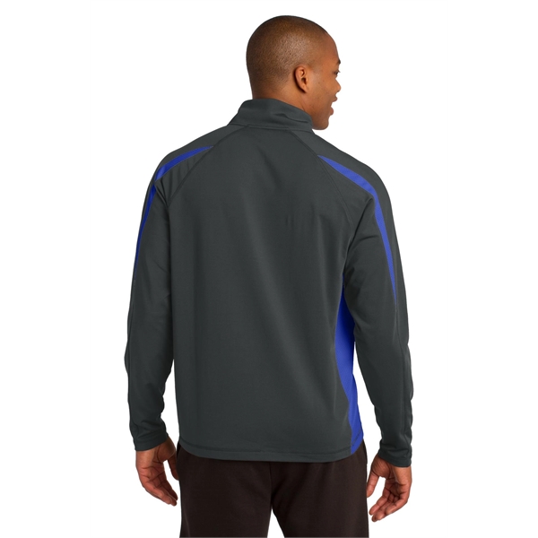 Sport-Tek Sport-Wick Stretch 1/2-Zip Colorblock Pullover.... from ASI 84863 SanMar