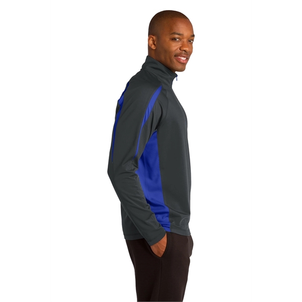 Sport-Tek Sport-Wick Stretch 1/2-Zip Colorblock Pullover.... from ASI 84863 SanMar