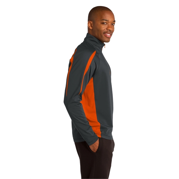 Sport-Tek Sport-Wick Stretch 1/2-Zip Colorblock Pullover.... from ASI 84863 SanMar