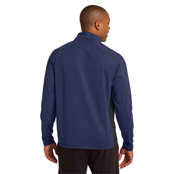 Sport-Tek Sport-Wick Stretch 1/2-Zip Colorblock Pullover.... from ASI 84863 SanMar