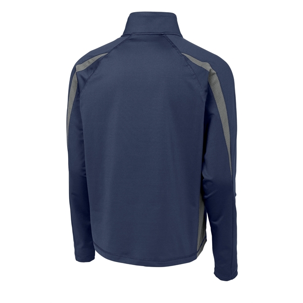 Sport-Tek Sport-Wick Stretch 1/2-Zip Colorblock Pullover.... from ASI 84863 SanMar