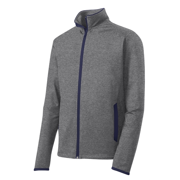 Sport-Tek Sport-Wick Stretch Contrast Full-Zip Jacket.... from ASI 84863 SanMar