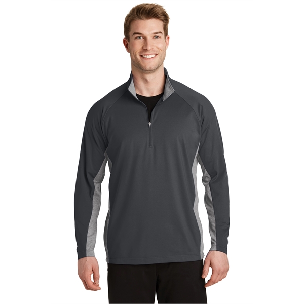 Sport-Tek Sport-Wick Stretch Contrast 1/2-Zip Pullover.... from ASI 84863 SanMar