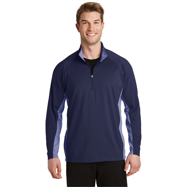 Sport-Tek Sport-Wick Stretch Contrast 1/2-Zip Pullover.... from ASI 84863 SanMar