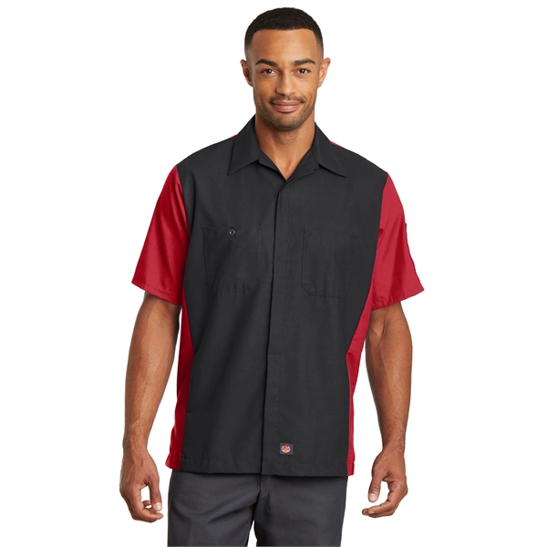 Red Kap Short Sleeve Ripstop Crew Shirt.... from ASI 84863 SanMar