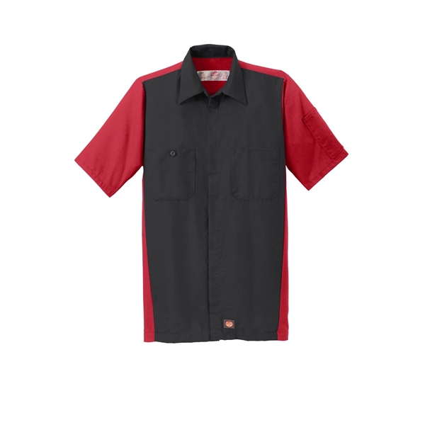 Red Kap Short Sleeve Ripstop Crew Shirt.... from ASI 84863 SanMar