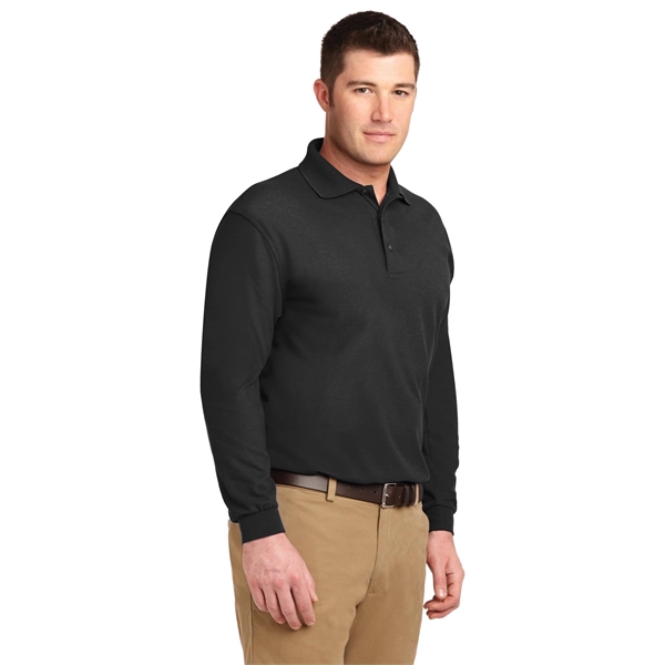 Port Authority Tall Silk Touch Long Sleeve Polo.... from ASI 84863 SanMar