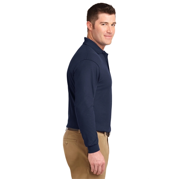 Port Authority Tall Silk Touch Long Sleeve Polo.... from ASI 84863 SanMar