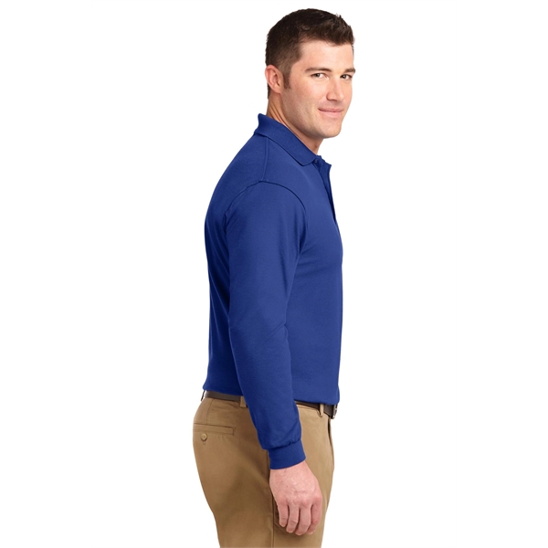 Port Authority Tall Silk Touch Long Sleeve Polo.... from ASI 84863 SanMar