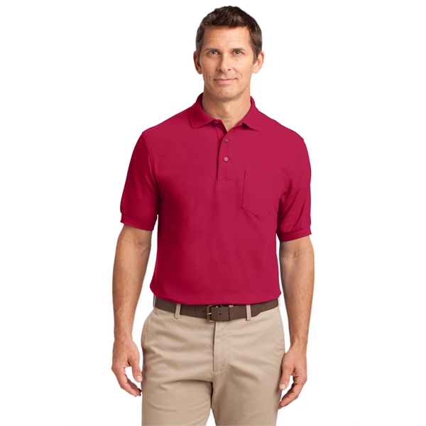 Port Authority Tall Silk Touch Polo with Pocket.... from ASI 84863 SanMar