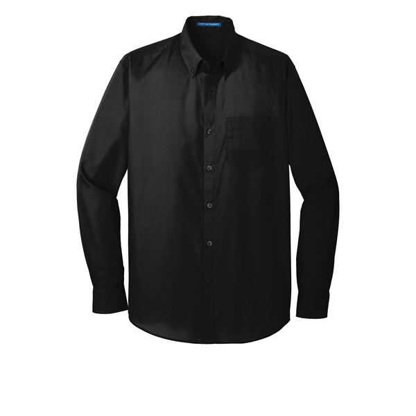 Port Authority Long Sleeve Carefree Poplin Shirt.... from ASI 84863 SanMar