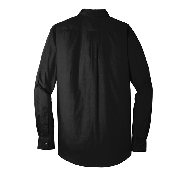 Port Authority Long Sleeve Carefree Poplin Shirt.... from ASI 84863 SanMar
