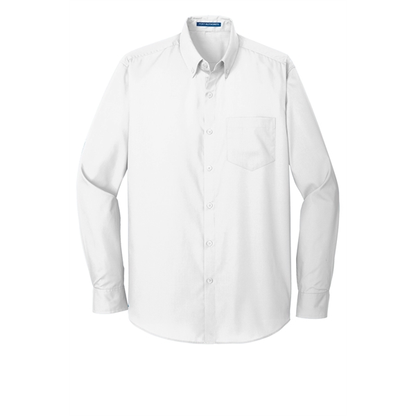 Port Authority Long Sleeve Carefree Poplin Shirt.... from ASI 84863 SanMar