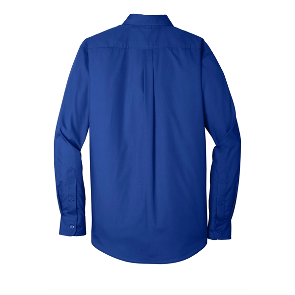 Port Authority Long Sleeve Carefree Poplin Shirt.... from ASI 84863 SanMar
