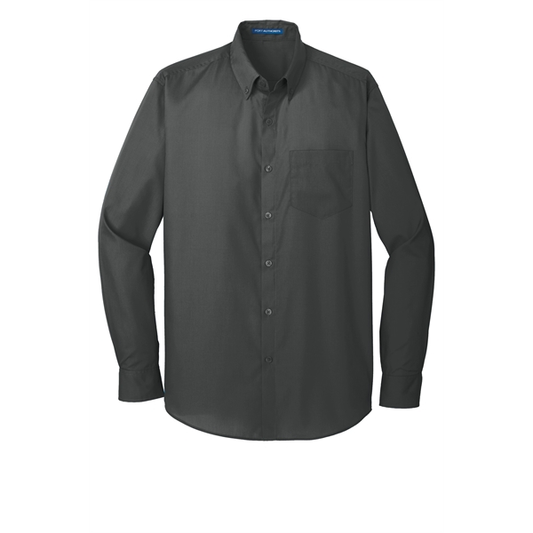 Port Authority Long Sleeve Carefree Poplin Shirt.... from ASI 84863 SanMar