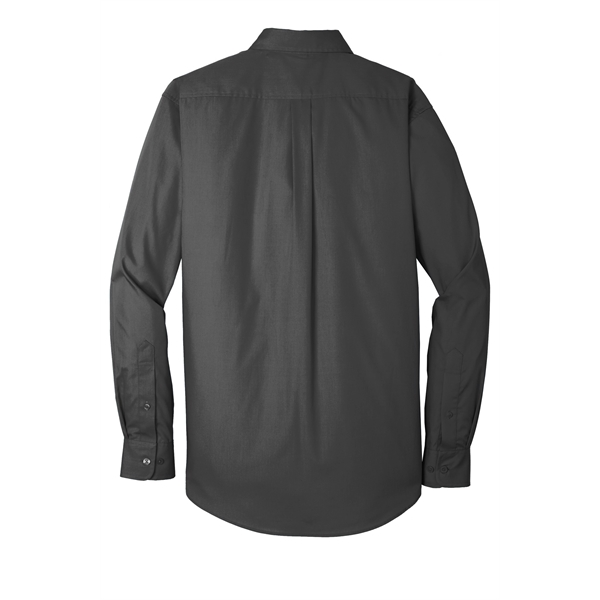 Port Authority Long Sleeve Carefree Poplin Shirt.... from ASI 84863 SanMar