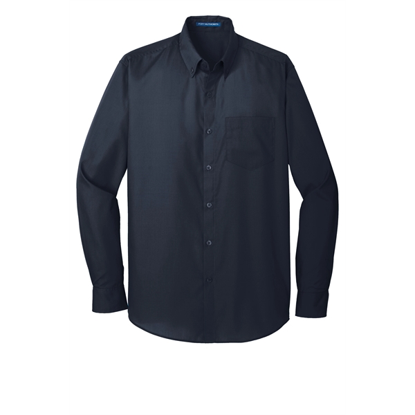 Port Authority Long Sleeve Carefree Poplin Shirt.... from ASI 84863 SanMar