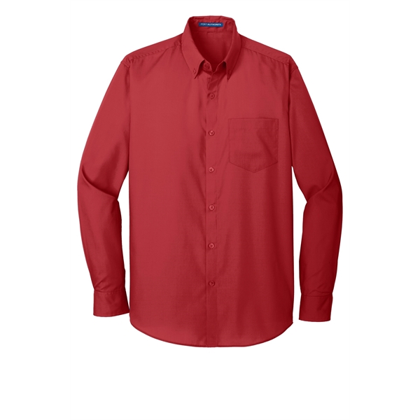 Port Authority Long Sleeve Carefree Poplin Shirt.... from ASI 84863 SanMar