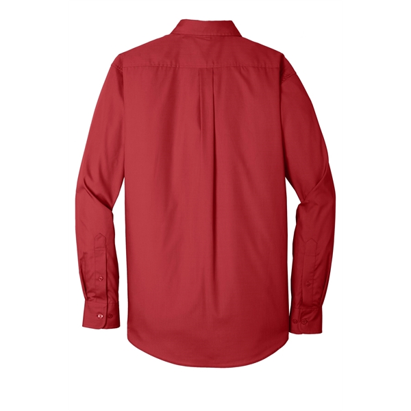 Port Authority Long Sleeve Carefree Poplin Shirt.... from ASI 84863 SanMar