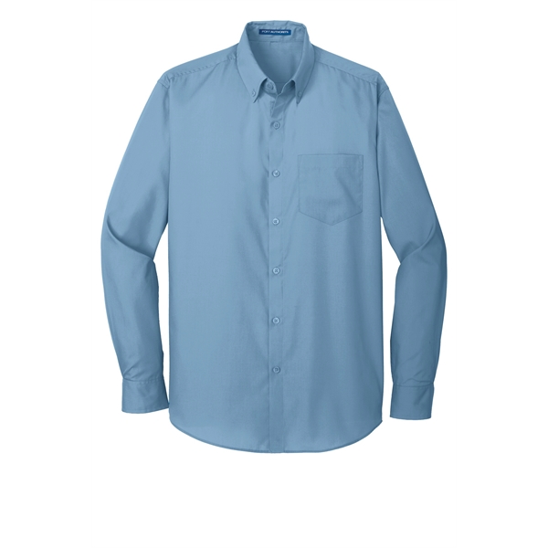 Port Authority Long Sleeve Carefree Poplin Shirt.... from ASI 84863 SanMar