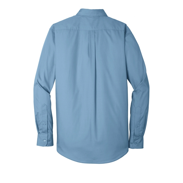 Port Authority Long Sleeve Carefree Poplin Shirt.... from ASI 84863 SanMar
