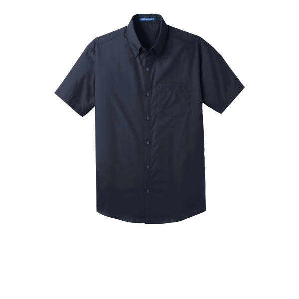 Port Authority Short Sleeve Carefree Poplin Shirt.... from ASI 84863 SanMar