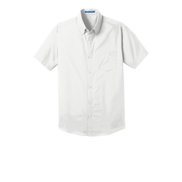 Port Authority Short Sleeve Carefree Poplin Shirt.... from ASI 84863 SanMar