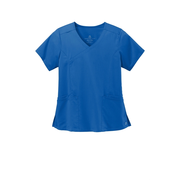 WonderWink Women's Premiere Flex Mock Wrap Top... from ASI 84863 SanMar