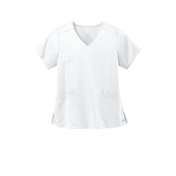 WonderWink Women's Premiere Flex Mock Wrap Top... from ASI 84863 SanMar