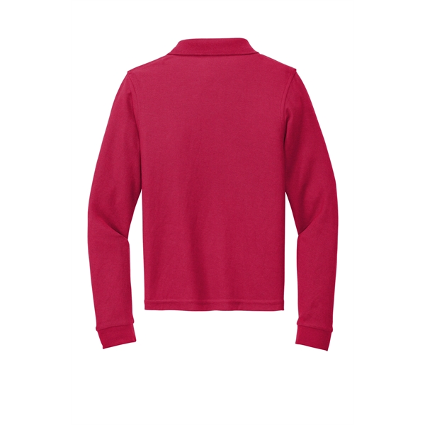 Port Authority Youth Long Sleeve Silk Touch Polo.... from ASI 84863 SanMar