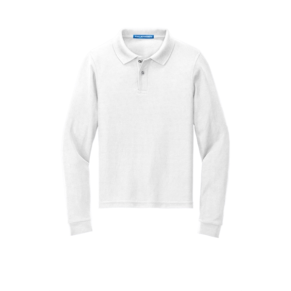 Port Authority Youth Long Sleeve Silk Touch Polo.... from ASI 84863 SanMar