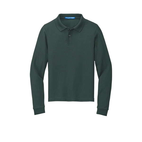 Port Authority Youth Long Sleeve Silk Touch Polo.... from ASI 84863 SanMar