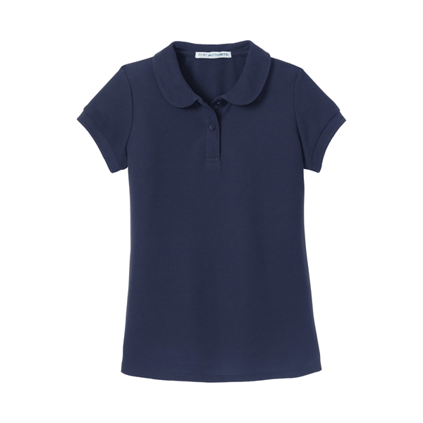 Port Authority Girls Silk Touch Peter Pan Collar Polo.... from ASI 84863 SanMar