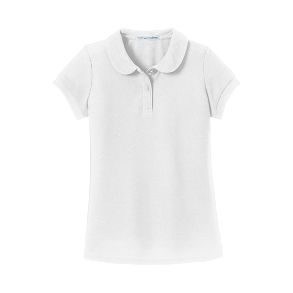 Port Authority Girls Silk Touch Peter Pan Collar Polo.... from ASI 84863 SanMar