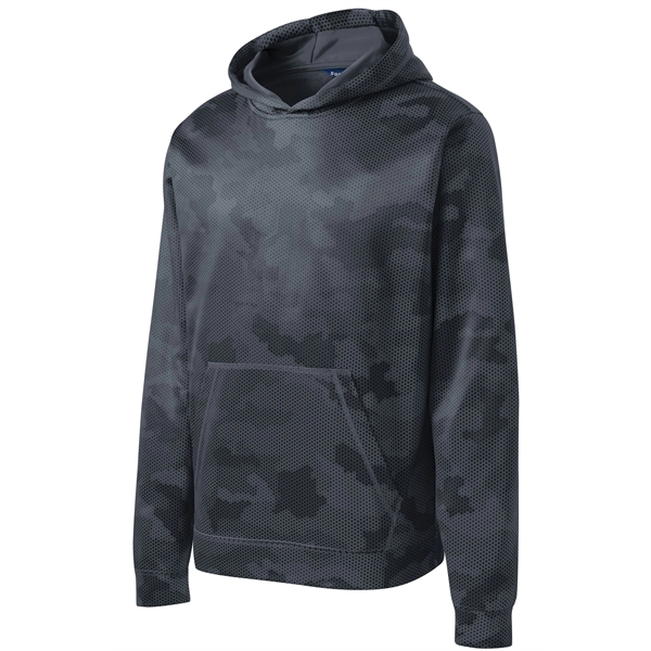 Sport-Tek Youth Sport-Wick CamoHex Fleece Hooded Pullover.... from ASI 84863 SanMar