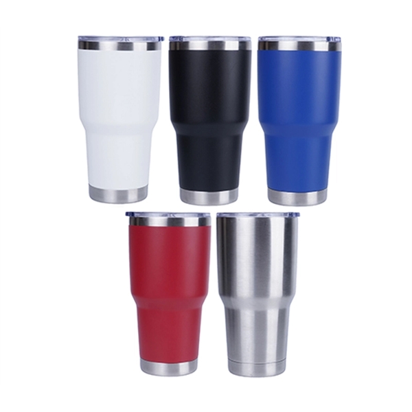 Double wall stainless steel travel tumbler, 30 oz. plus 1 color... from ASI 37218 Athena Promo (tm)