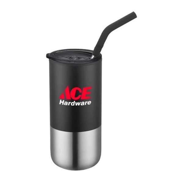 16 oz. stainless steel tumbler with a plastic liner, stainless steel... from ASI 90807 Tekweld