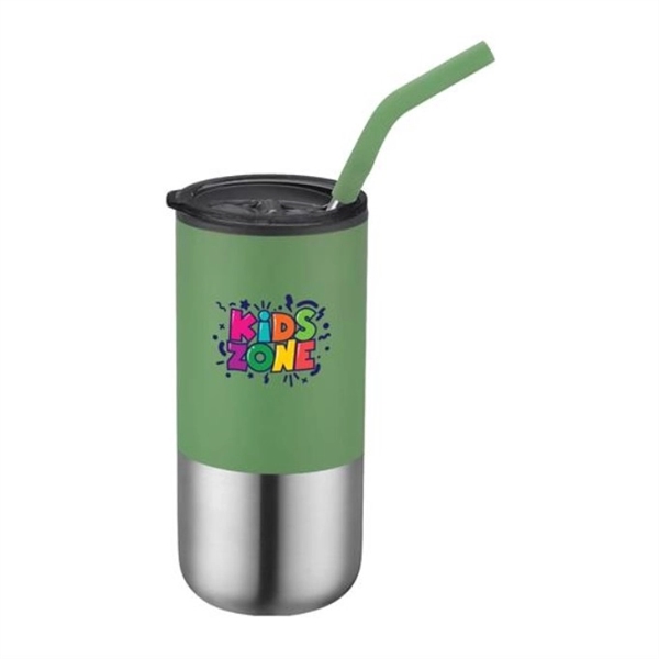 16 oz. stainless steel tumbler with a plastic liner, stainless steel... from ASI 90807 Tekweld