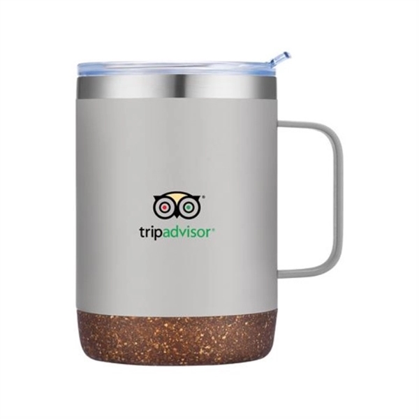 12 oz. double wall stainless steel mug with cork base.... from ASI 90807 Tekweld