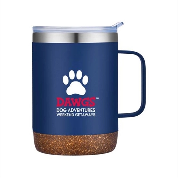 12 oz. double wall stainless steel mug with cork base.... from ASI 90807 Tekweld
