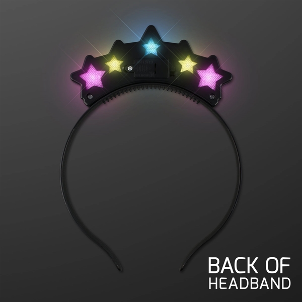 Sparkling Stars Party Lights Headband; Blank Pricing... from ASI 34194 ALightPromos