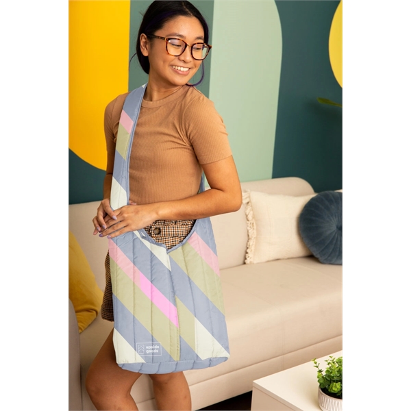 A crossbody, hobo-style tote, this bag fits snugly against your person... from ASI 74710 Numo