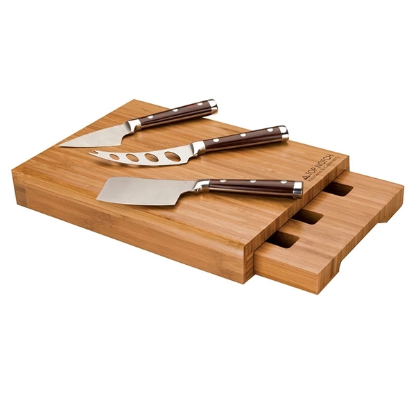 Bambu Bamboo Cheese Set... from ASI 67866 Logomark/Valumark