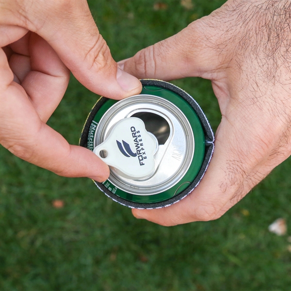 Full-color can cooler and Cappy gadget combo that keeps drinks cold,... from ASI 61966 HPG / Best Promotions USA