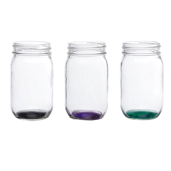Mason drinking jar, 16 oz. plus 1 color silkscreen imprint on... from ASI 37218 Athena Promo (tm)